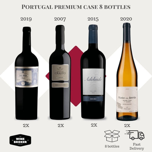 Caixa Premium Portugal Exclusiva com 8 garrafas - Wine Broker Company