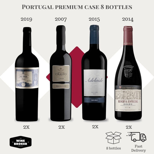 Caixa TOP Portugal Exclusiva com 8 garrafas - Wine Broker Company