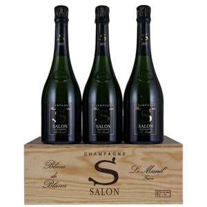 Champagne SALON Blanc de Blancs le Mesnil 2012 caixa c/ 3 garrafas - Wine Broker Company