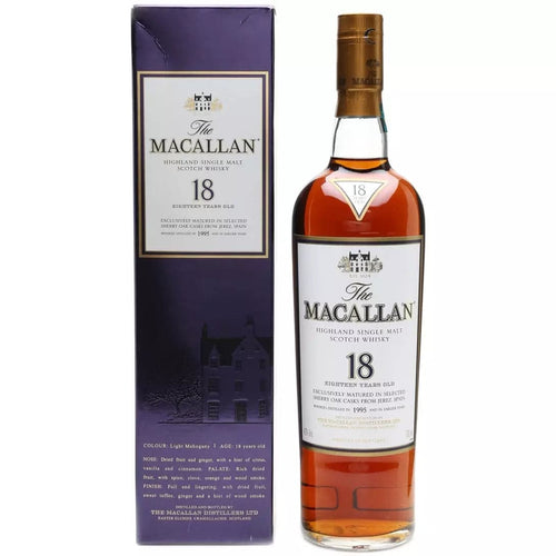 Macallan 18 Years Old 1995 Sherry OAK Casks 43% - Wine Broker Company