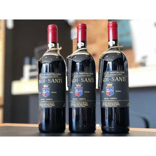 Pack com 3 garrafas Brunello di Montalcino Biondi Santi Tenuta Il Greppo 1997 - Wine Broker Company