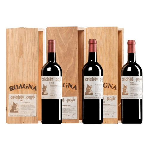 Pack Vertical Roagna Barbaresco Crichet Paje DOCG c/ 3 garrafas - Wine Broker Company